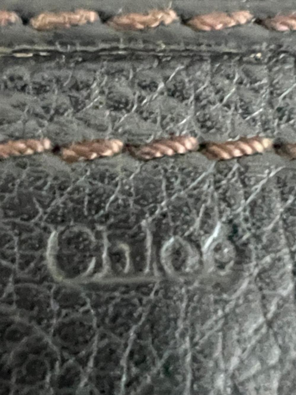 Chloe Marcie Black Leather Zip Wallet with Gold Hardware - Picture 4 of 12